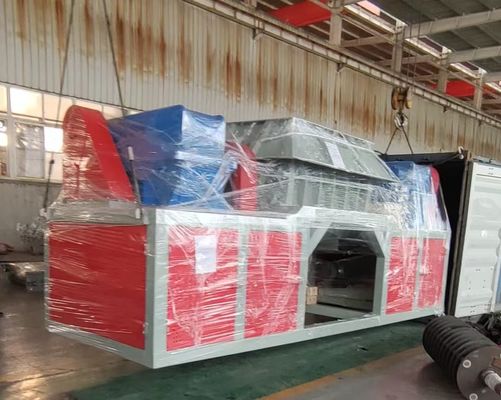 産業用金属廃棄物 二重シャフト 細工機 高安全度 アルミニウム リサイクル