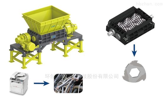 110kW 電力 ステンレス・スチールスクラップ 冷蔵庫 粉砕・解体 生産ライン